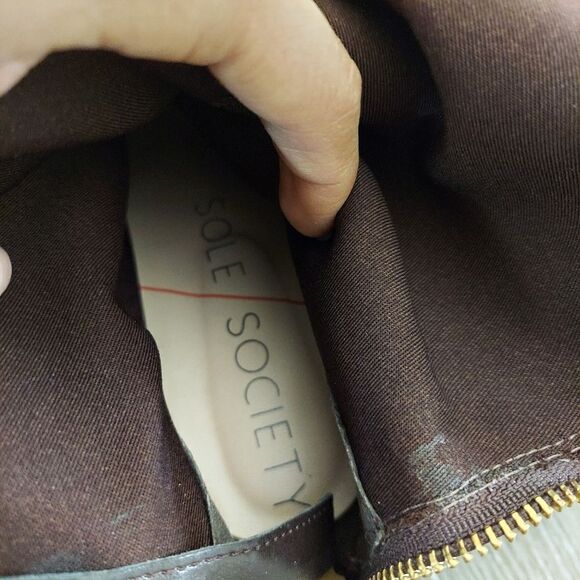 Sole Society Tiff Over The Knee Boots Taupe Size 8.5 - Picture 14 of 15